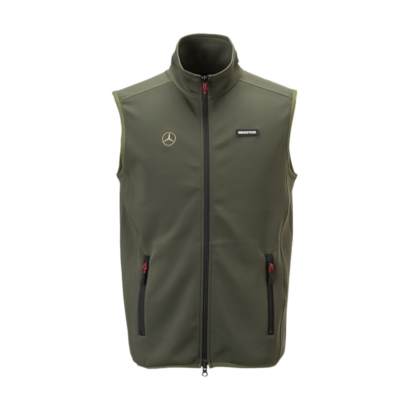 Mercedes-Benz × BRIEFING 3D ロゴベスト オリーブ